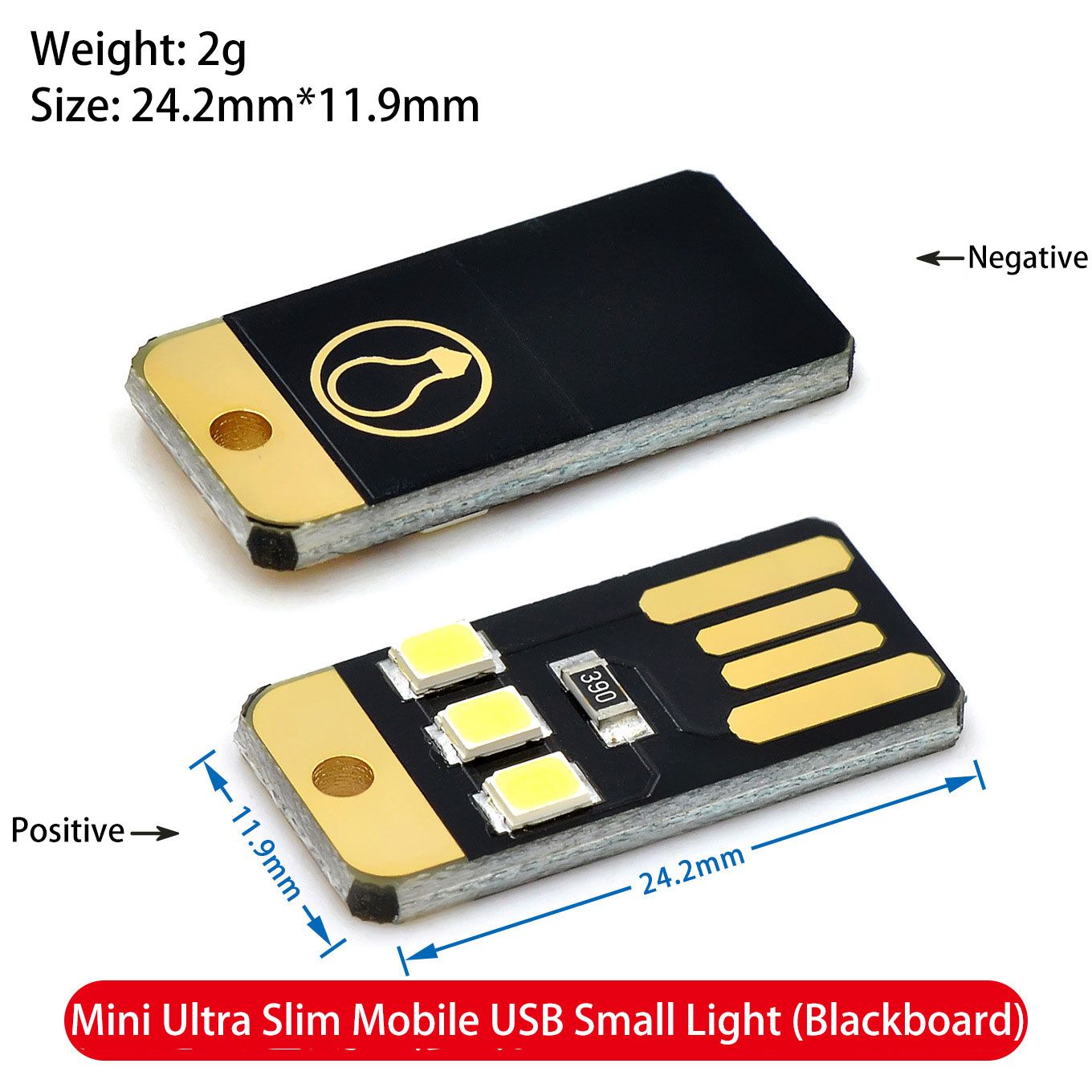Universal USB Power 0.2w Led Plug-in Portable Mini Night Light LED Reading Book Lamp Soft Eye Care Lights, Energy Saving For Mobile Power, Computer Office, Bedroom, Hallway, Kitchen, Camping (2 pcs)