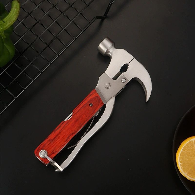 Multi-tool 16 in 1 Three types of hammers Tapered hammer Axe hammer Ram's crook hammer Car safety hammer Window breakers Emergency escape Folding survival kit Camping multi-tool accessories