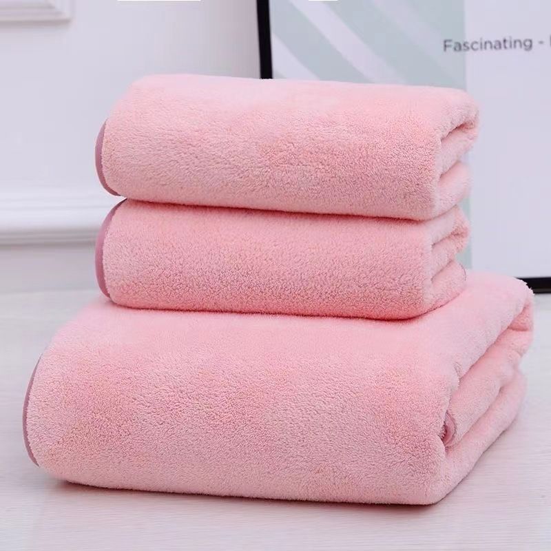 4 colors 3pcs towel face towel bath towel 2pcs high quality cotton towel 35x70cm+1pc 70x140cm bath towel luxury towel thick high absorbency soft bath towel face towel bath towel adult