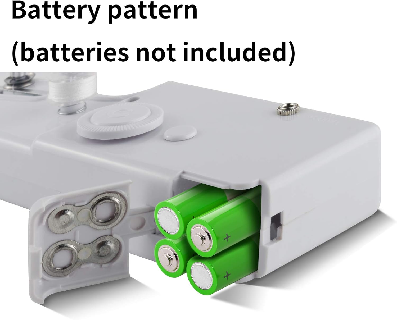 2colours Handheld Mini Portable Sewing Machine Handheld Sewing Machine Needlework Electric Home Quick Repair Tool Easy to Operate Comes with sewing kit and usb charging cable Battery can be installed.