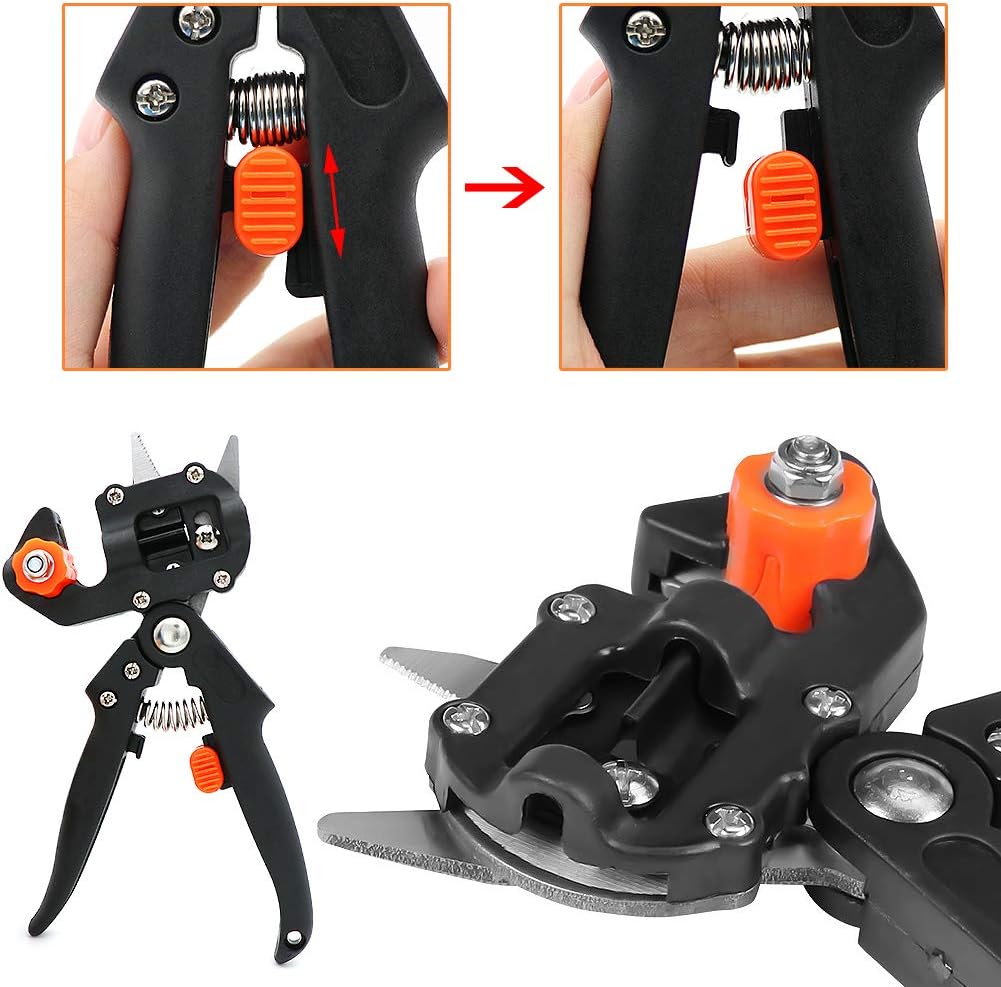 Professional grafting machine + 3 rolls of film Pruning shears Plants Fruit trees Seedlings Grafting machine Grafting shears Grafting knife Gardening pruning shears Gardening plants Vine tying tools