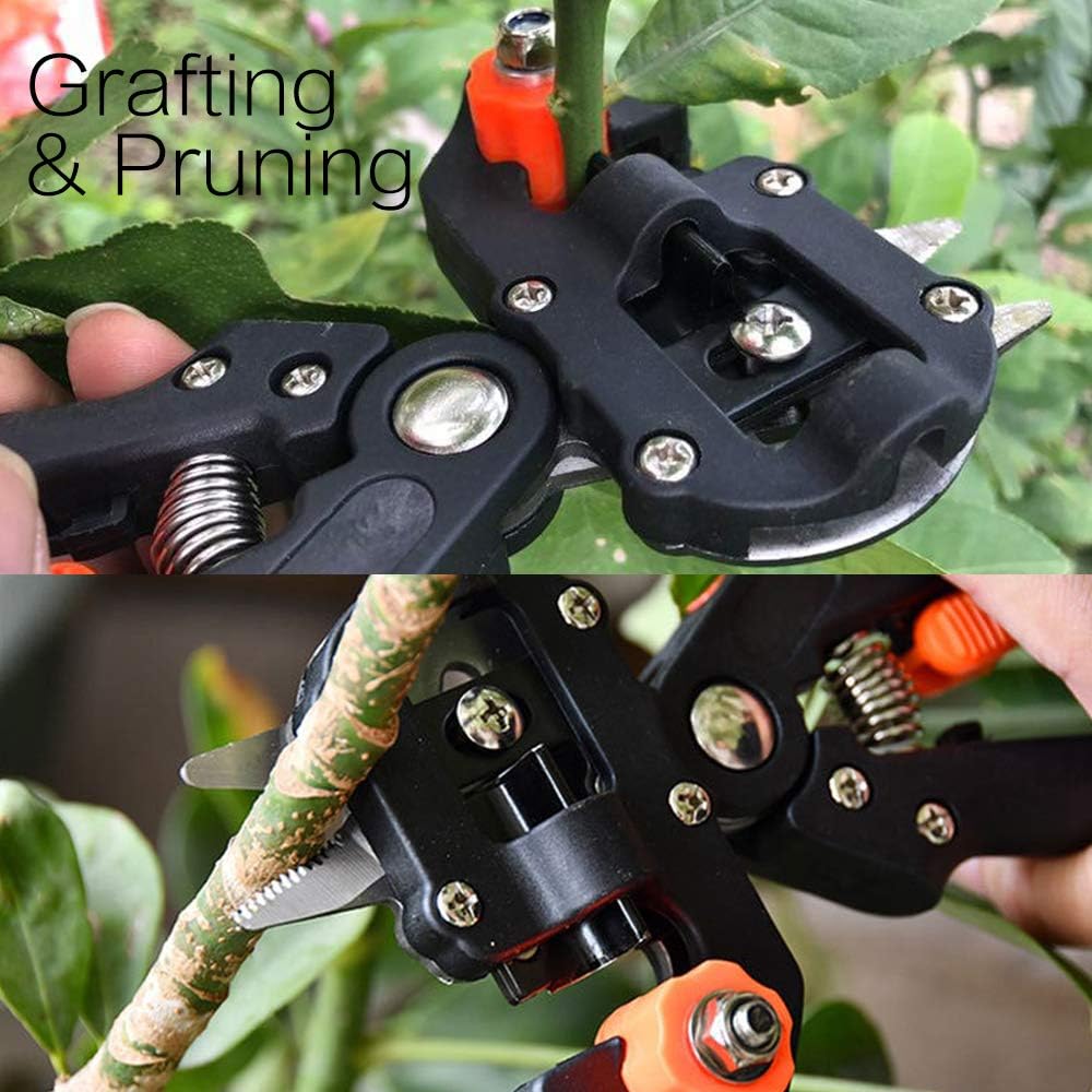 Professional grafting machine + 3 rolls of film Pruning shears Plants Fruit trees Seedlings Grafting machine Grafting shears Grafting knife Gardening pruning shears Gardening plants Vine tying tools