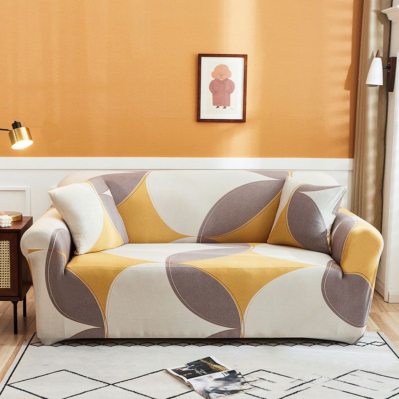 Printed pattern Stretch sofa cover Soft with elastic for children Furniture protection sofa cover Single Double Triple 1 seater/2 seater/3 seater Polyester spandex fabric With free pillowcase.