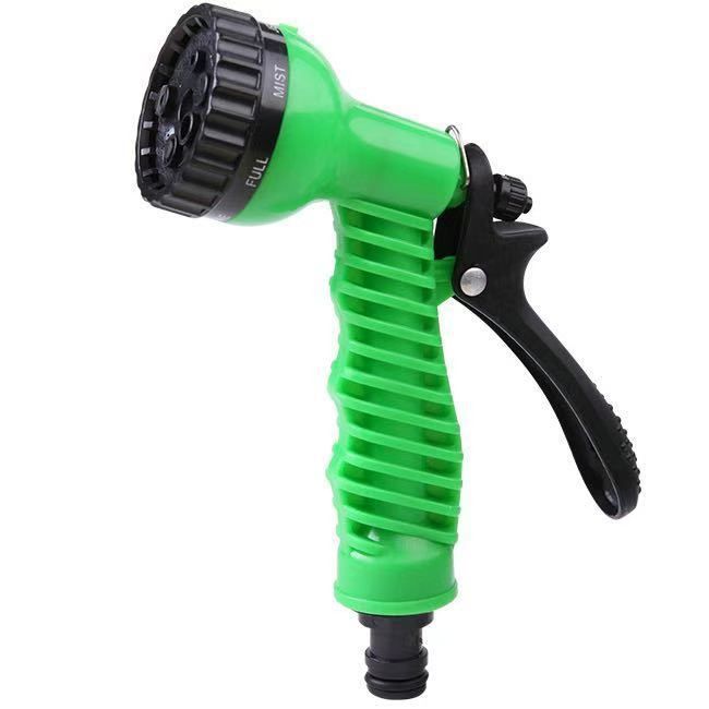 7-in-1 ABS multifunctional water gun head Car wash sprayer High-pressure plastic Spray gun Garden hose watering gun Watering flowers Comfortable handle Cleaning Sprinkler tool Convenient home use