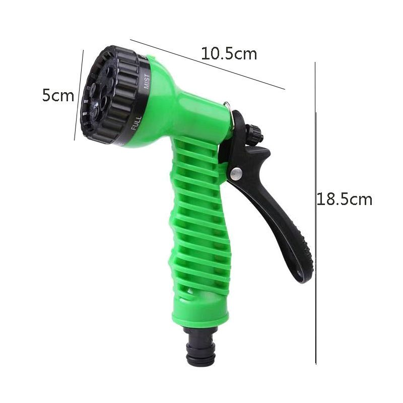7-in-1 ABS multifunctional water gun head Car wash sprayer High-pressure plastic Spray gun Garden hose watering gun Watering flowers Comfortable handle Cleaning Sprinkler tool Convenient home use