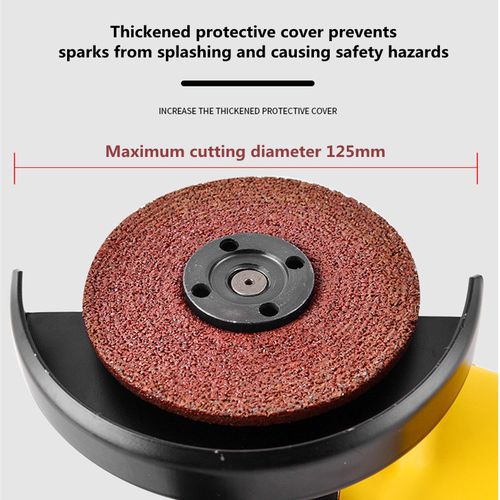 1050W 5-inch 11000r/min Household Angle Grinder 6-speed control Cutting Machine Engraving Machine Polishing Machine Sanding Machine Diameter of grinding disc 125mm