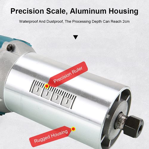 800W Electric Wood Trimmer Handheld Palm Router Machine - 30000RPM High Speed Woodworking Slotter & Engraver - Ideal Power Tool for Carpentry & DIY