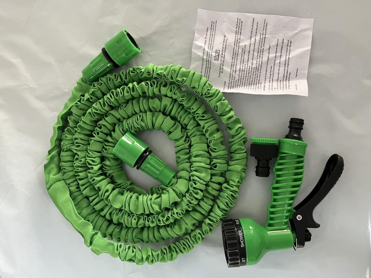 3 Sizes 50-100-150Ft Garden Hose Retractable Flexible Hose 7-in-1 Spray Gun Waterer Hose Hose Hose Can Water Flowers, Car Wash, Garden Lawn Care