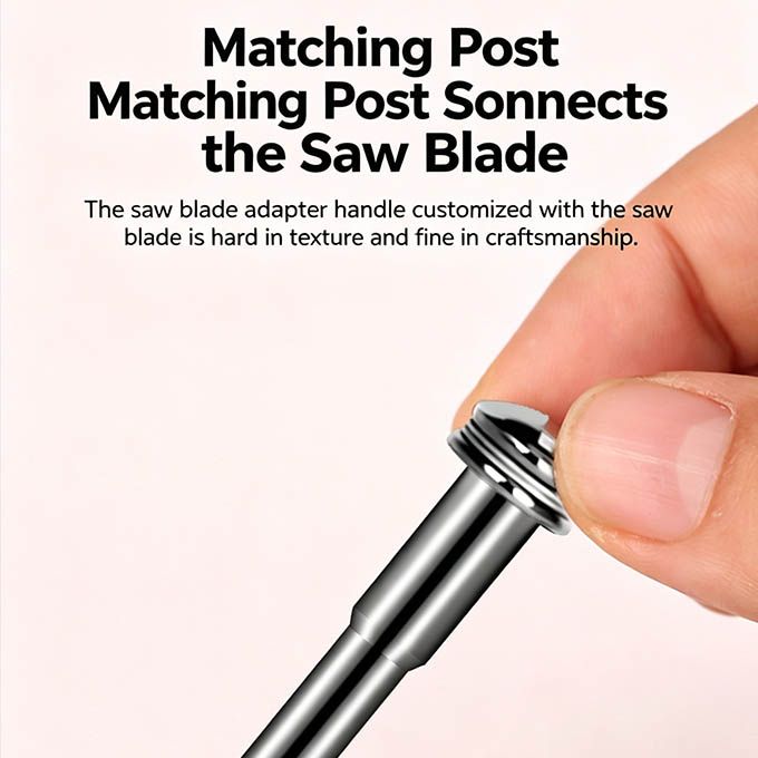 8 Pcs HSS Mini Circular Saw Blade Set for Electric Drill & Grinder - Wood/Plastic/Soft Metal Cutting Disc with 2 Connecting Rods - Ideal for DIY & Professional Work