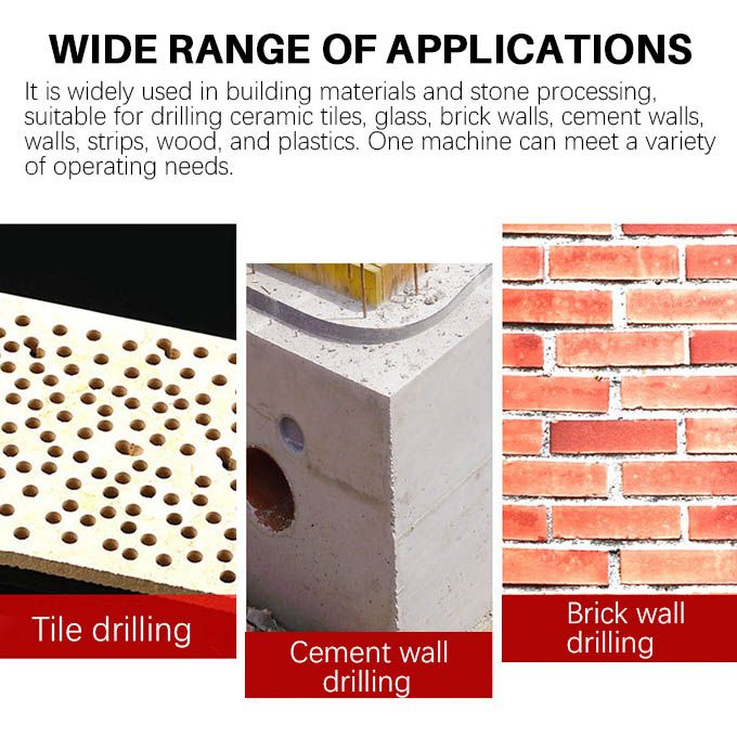 5Pcs Multi-Purpose Drill Bit Set - Heavy Duty Masonry, Tile, Concrete, Metal & Wood Bits - Industrial Grade Carbide Tip