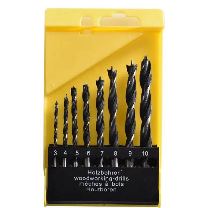 5Pcs Multi-Purpose Drill Bit Set - Heavy Duty Masonry, Tile, Concrete, Metal & Wood Bits - Industrial Grade Carbide Tip