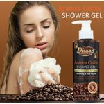 Disaar Arabica Coffee Shower Gel Skin Repair Brightening Rich Foam
