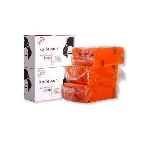 Kojic Acid Soap 3 Pcs Kojie San Skin Lightening & Brightening Original Soap-(135g each)