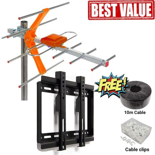 Aerial Antenna & 14" - 42" Mount For Digital TV