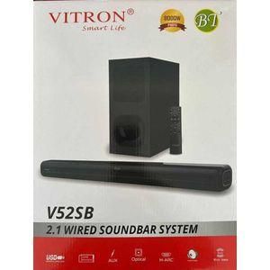 NEW ARRIVAL!! Vitron V52SB 2.1 Wired Strong Soundbar System - Extra wired subwoofer pumping out ground-shaking bass for immersive home theatre experience at home.