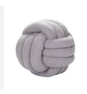 Soft Plush Two/Three Strand Knot Pillow – Handmade & Filled - Pillows