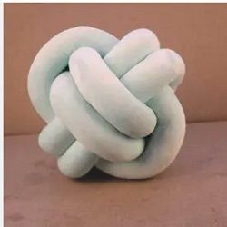 Soft Plush Two/Three Strand Knot Pillow – Handmade & Filled - Pillows
