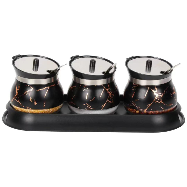 DISCOUNTED OFFERS!! classy quality home kitchen 3 pc condament sugar dish