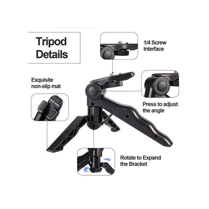 Smartphone Vlogging Kit With Tripod Phone Holder Mini Microphone LED Fill Light Starter For TikTok Live Stream Video YouTube