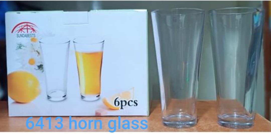 6413 horn glass 6pccs6413 horn glass