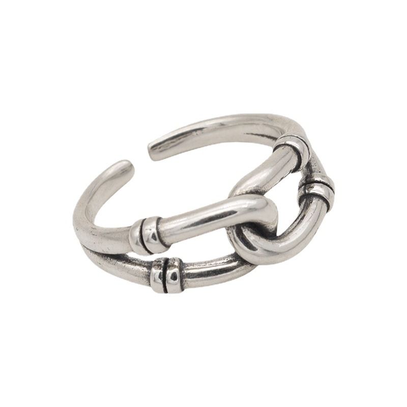 6-piece ring set Geometry Love heart graphic Open Ring Can be worn on any finger Fashionable and versatile Women's Rings