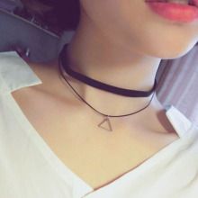 Black Choker Necklace Clavicle Necklace Women's necklace Sexy personality Neck jewelry Necklaces