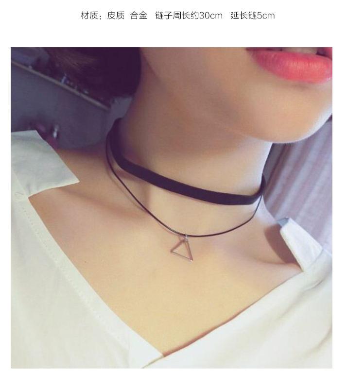 Black Choker Necklace Clavicle Necklace Women's necklace Sexy personality Neck jewelry Necklaces