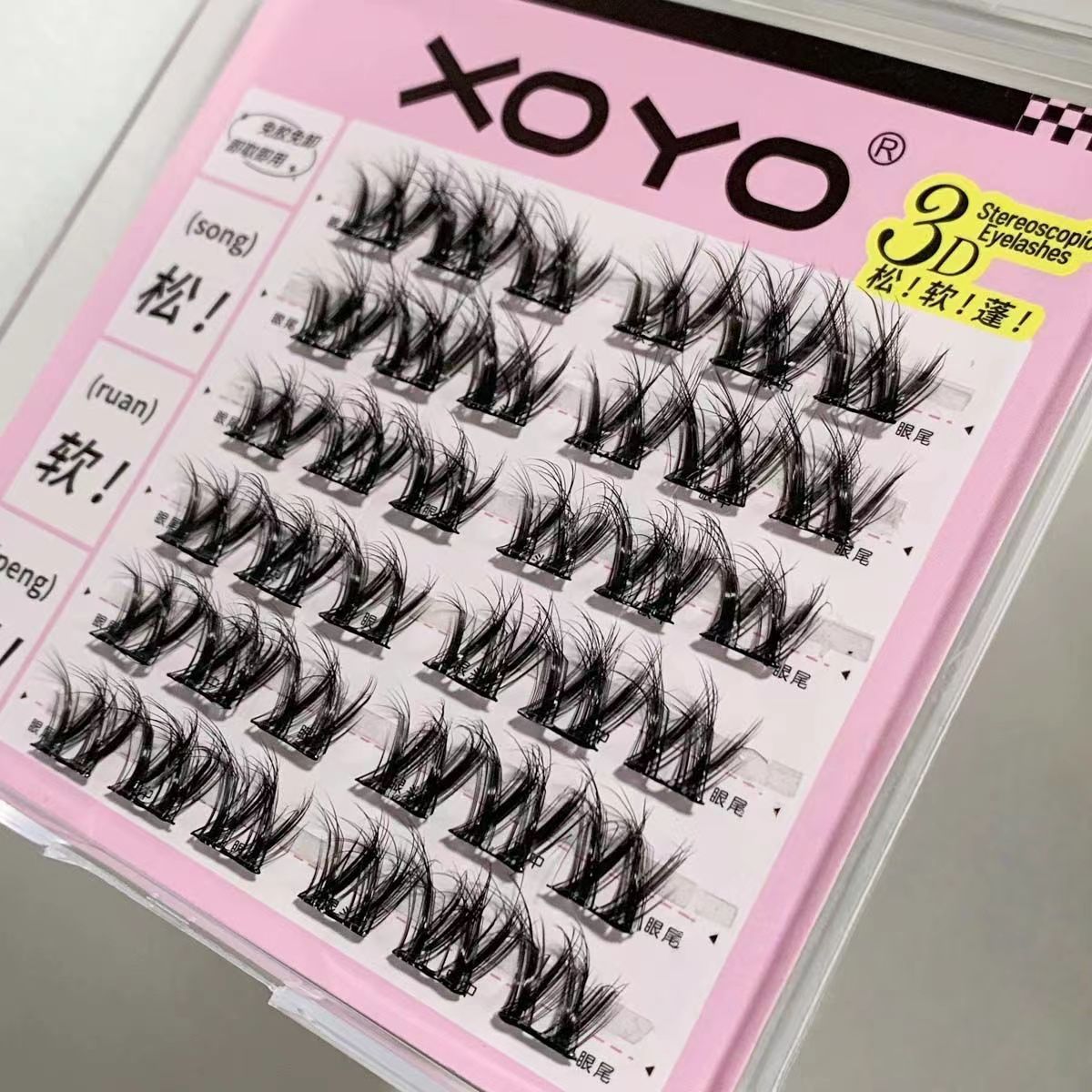 Natural-Looking False Eyelashes  self-adhesive eyelashes 5D Volume False Eyelashes Easy-to-Use Lashes for Beginners(Free Lash Tweezer Included)