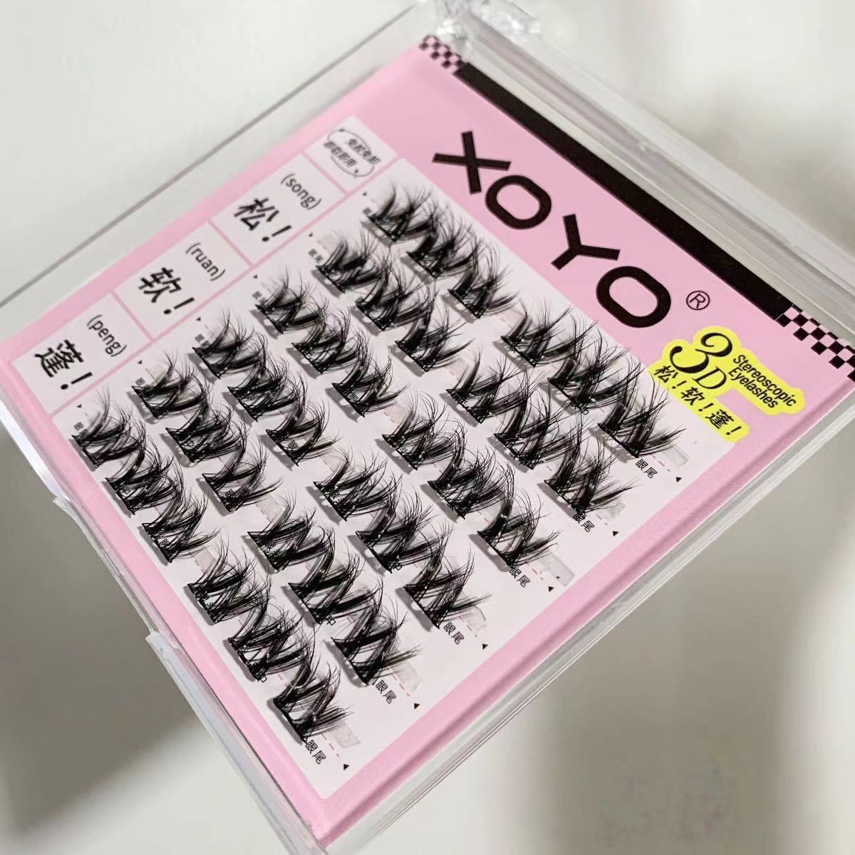 Natural-Looking False Eyelashes  self-adhesive eyelashes 5D Volume False Eyelashes Easy-to-Use Lashes for Beginners(Free Lash Tweezer Included)