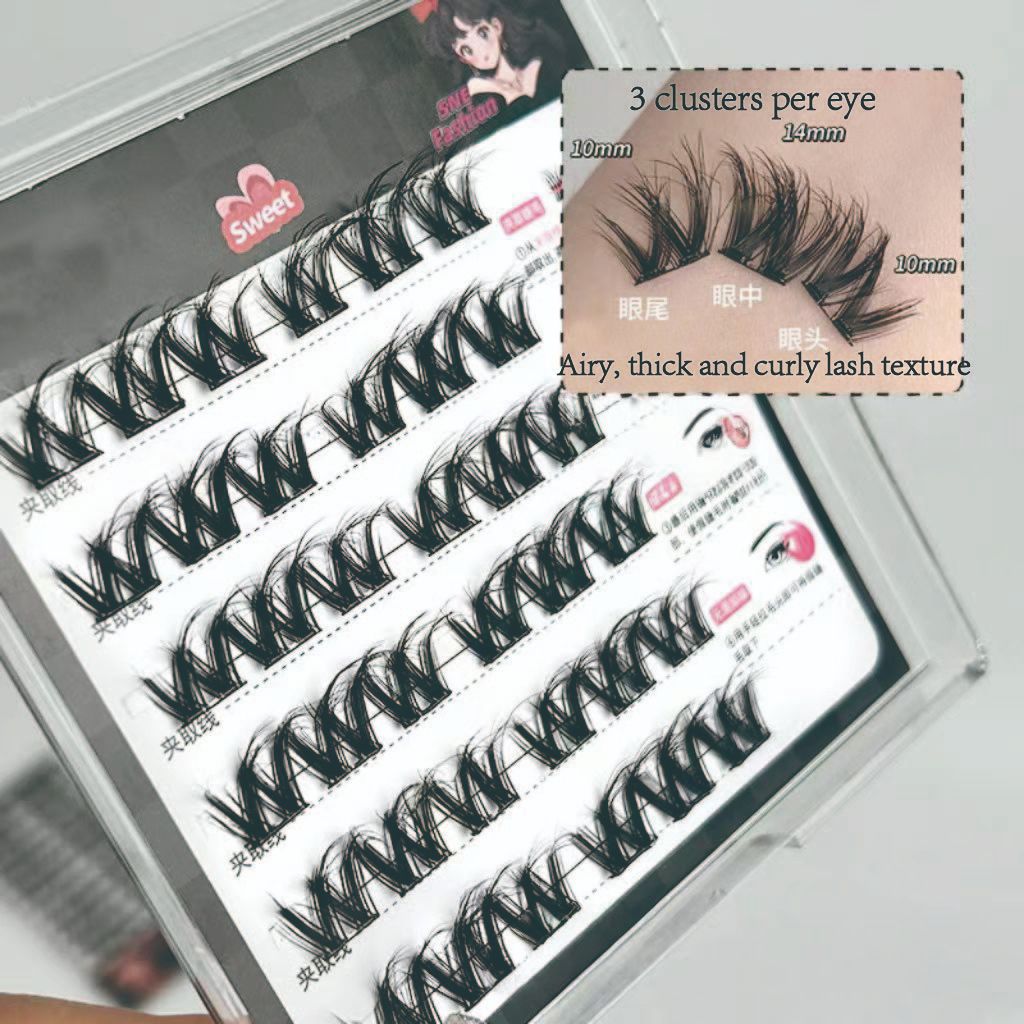 Natural-Looking False Eyelashes  self-adhesive eyelashes 5D Volume False Eyelashes Easy-to-Use Lashes for Beginners(Free Lash Tweezer Included)