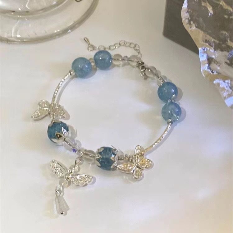 Glass Beaded Bracelet Wealth - Attracting Pixiu Bracelet Red Beauty Beaded Bracelet Amethyst Beaded Bracelet for Good Luck