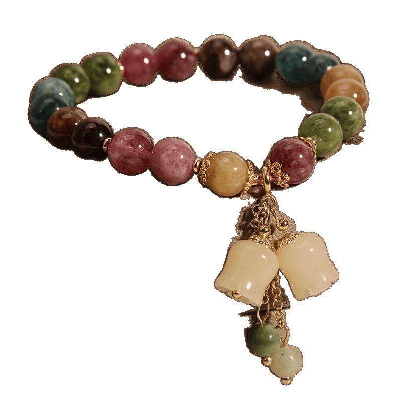 Couple Bracelet Best Friend Bracelets Rainbow Bracelet Bracelet for Joy & Peace Pendant Bracelet Yellow Three-Layer Bracelet