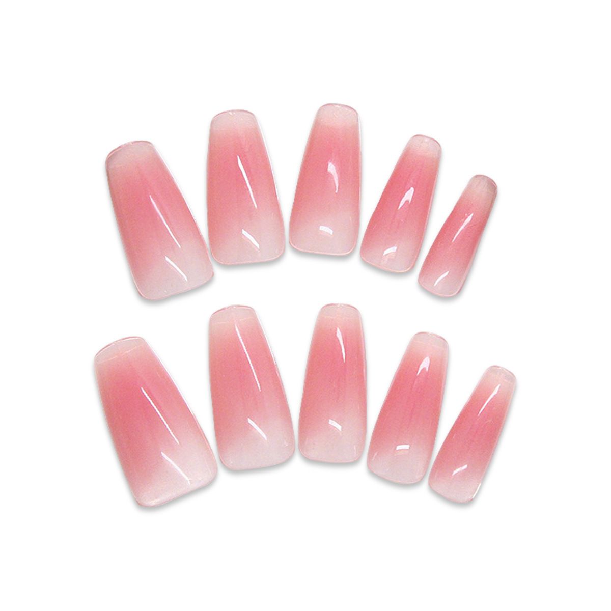 False Nails 24-piece Press-on Nails Reusable & Removable   Sheer Pink Manicure Butterfly Flower Press - on Nails Diamond and Pearl Manicure Blue Camellia Manicure