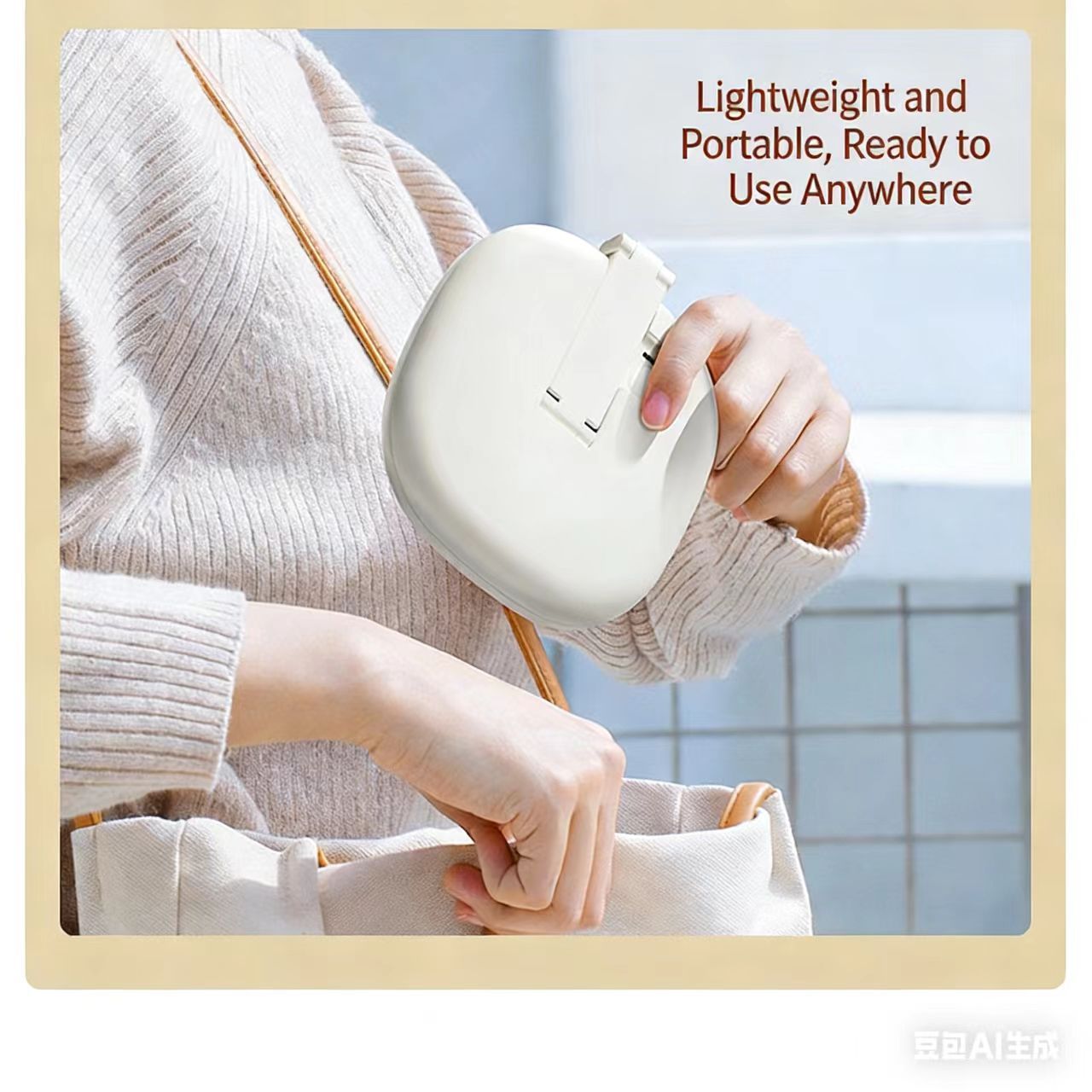 2026 New Model LED Tabletop Makeup Mirror Lighted Portable Vanity Mirror LED Makeup Mirror with Light HD Makeup Mirror