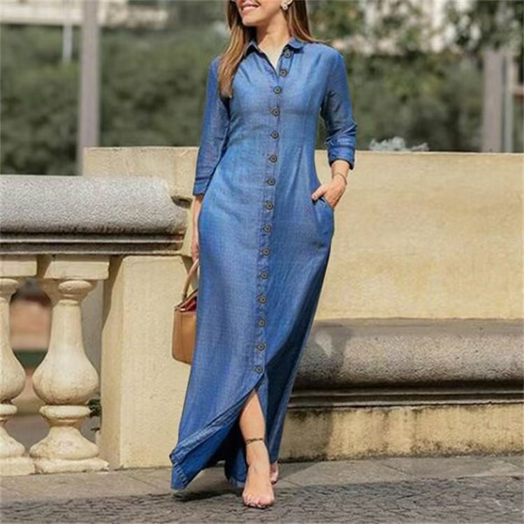New Arrival Women European American Style Elegant Dress Fashion Casual Party Dresses Ladies High Quality Slim Comfortable Dress