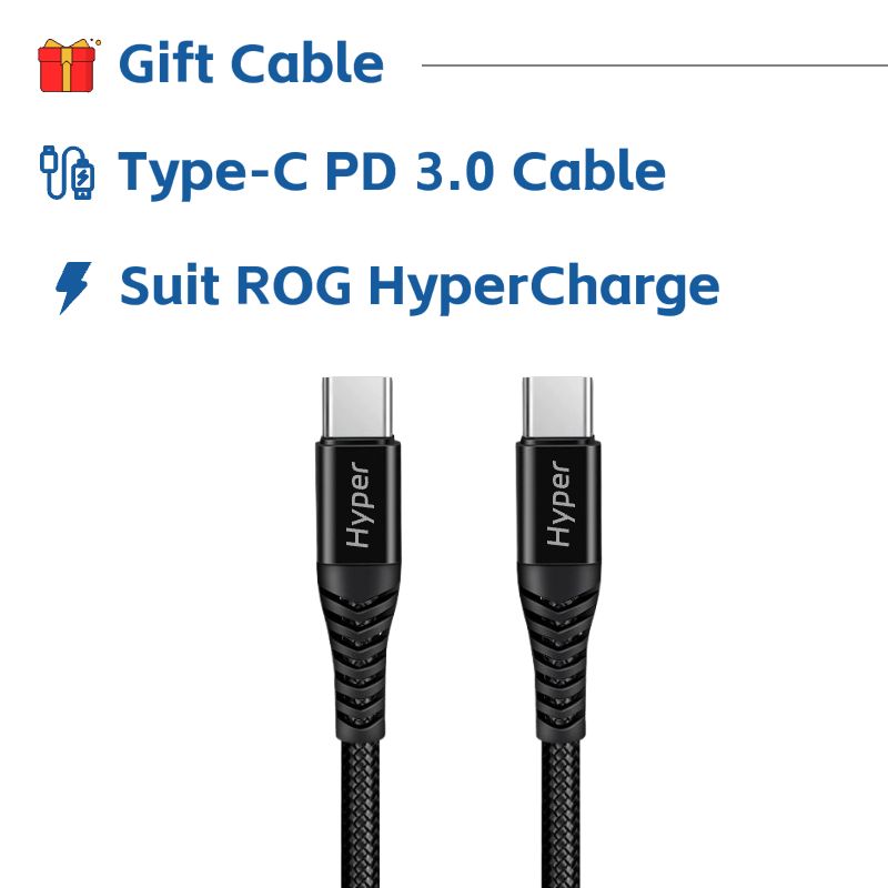 Original ASUS ROG 30WFast Hyper Charging Set Travel Charger adapter ROG phone 2 3 5 5s 6 7 ROG Zenfone Type-C Power PD cable