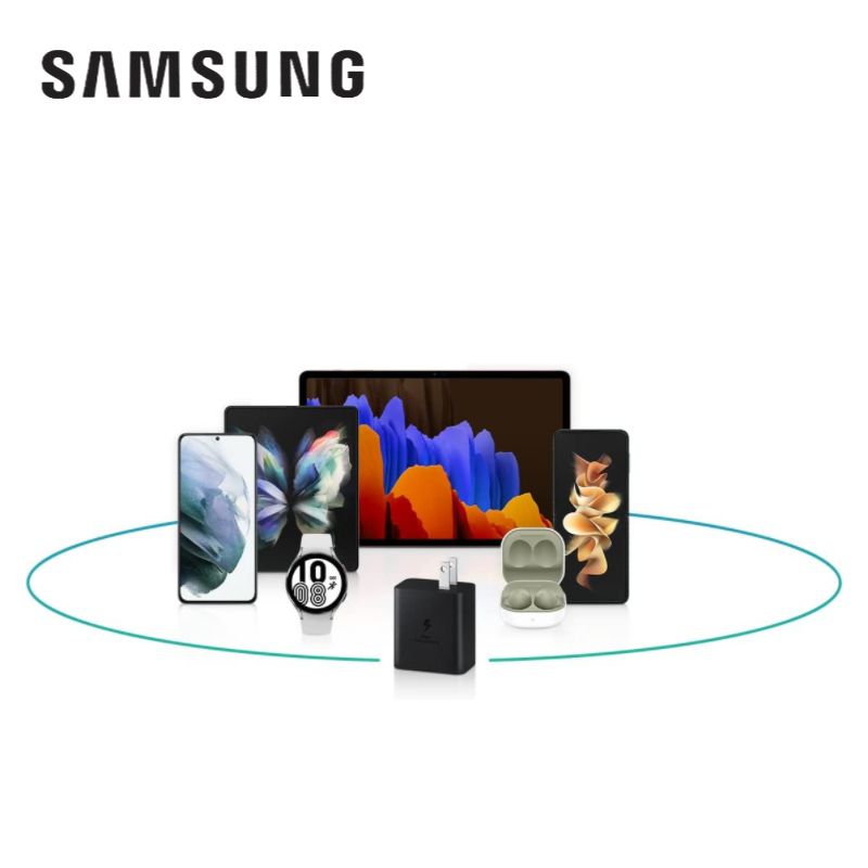 SAMSUNG 45W Wall Charger Power Adapter with Cable Included, Super Fast Charging for Galaxy Phones, Tablets and USB Type C Devices, Low Standby Power Consumption