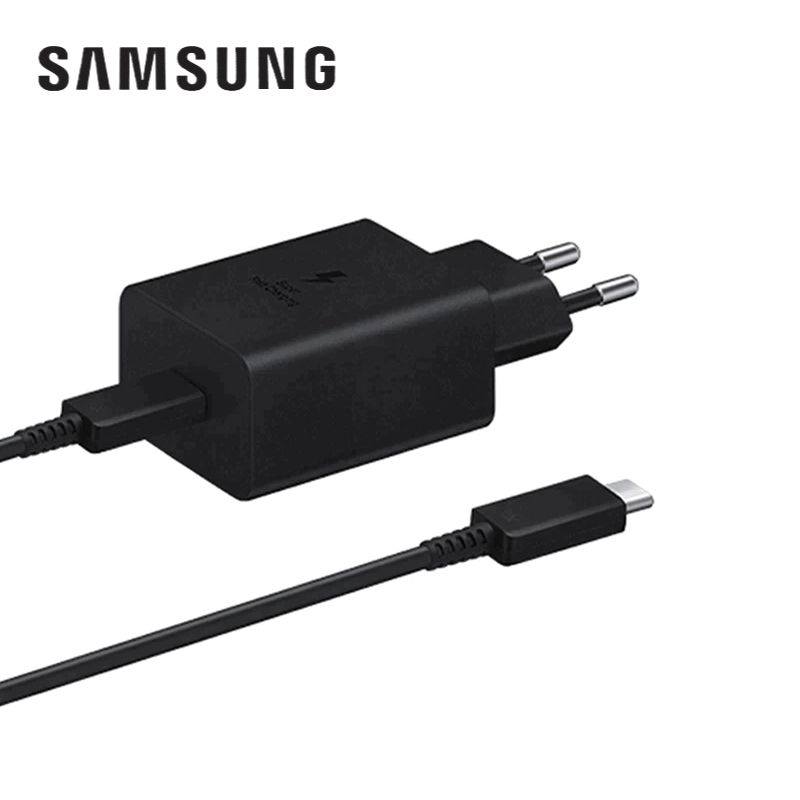 SAMSUNG 45W Wall Charger Power Adapter with Cable Included, Super Fast Charging for Galaxy Phones, Tablets and USB Type C Devices, Low Standby Power Consumption