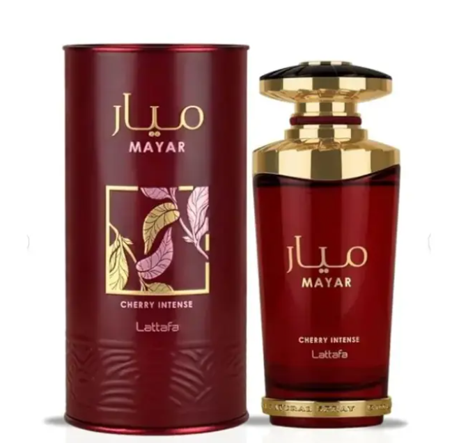 Lattafa Mayar Cherry Intense for Unisex Eau de Parfum Spray, 3.4 Ounce / 100 ml EDP long lasting fragrance for men and women