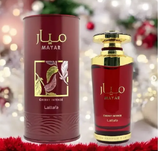 Lattafa Mayar Cherry Intense for Unisex Eau de Parfum Spray, 3.4 Ounce / 100 ml EDP long lasting fragrance for men and women