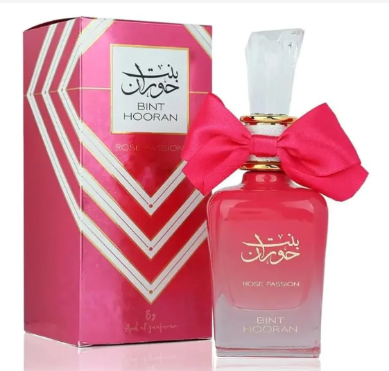Bint Hooran Rose Passion 100ML Oriental Fragrance | Perfect for that Fresh, Soft, Seductive Vibe-Bint Hooran Rose Passion by Ard Al Zaafaran 100ml EDP Eau De Parfum, Ladies Arabian Fragrance Perfume