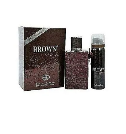 Brown Orchid Perfumed Deodorant Body Spray 200ml Unisex fragrance by Fragrance World Long lasting fragrance