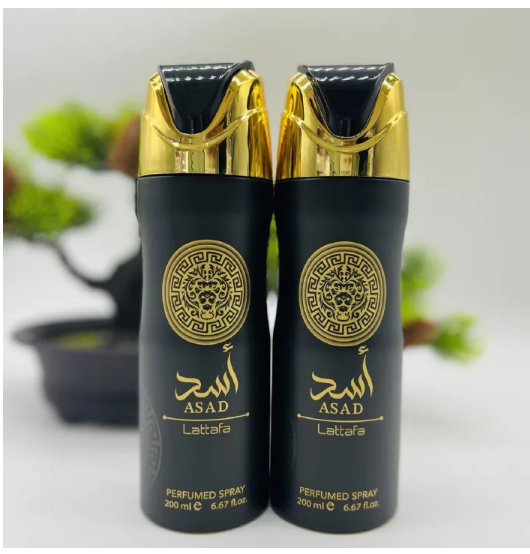 Asad Lattafa Perfumes for Men 200ML Deodorant Body Spray - Long-Lasting Fragrance & Refreshing Scent