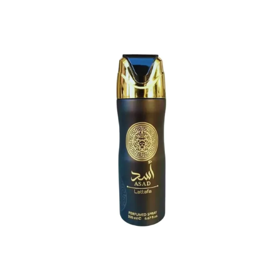Asad Lattafa Perfumes for Men 200ML Deodorant Body Spray - Long-Lasting Fragrance & Refreshing Scent