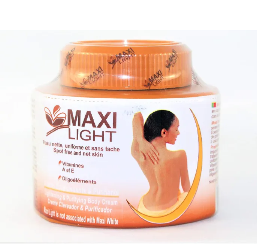 Maxi Light Body Cream 135ml | Skin Lightening & Purifying Moisturizer for Smooth, Glowing Skin