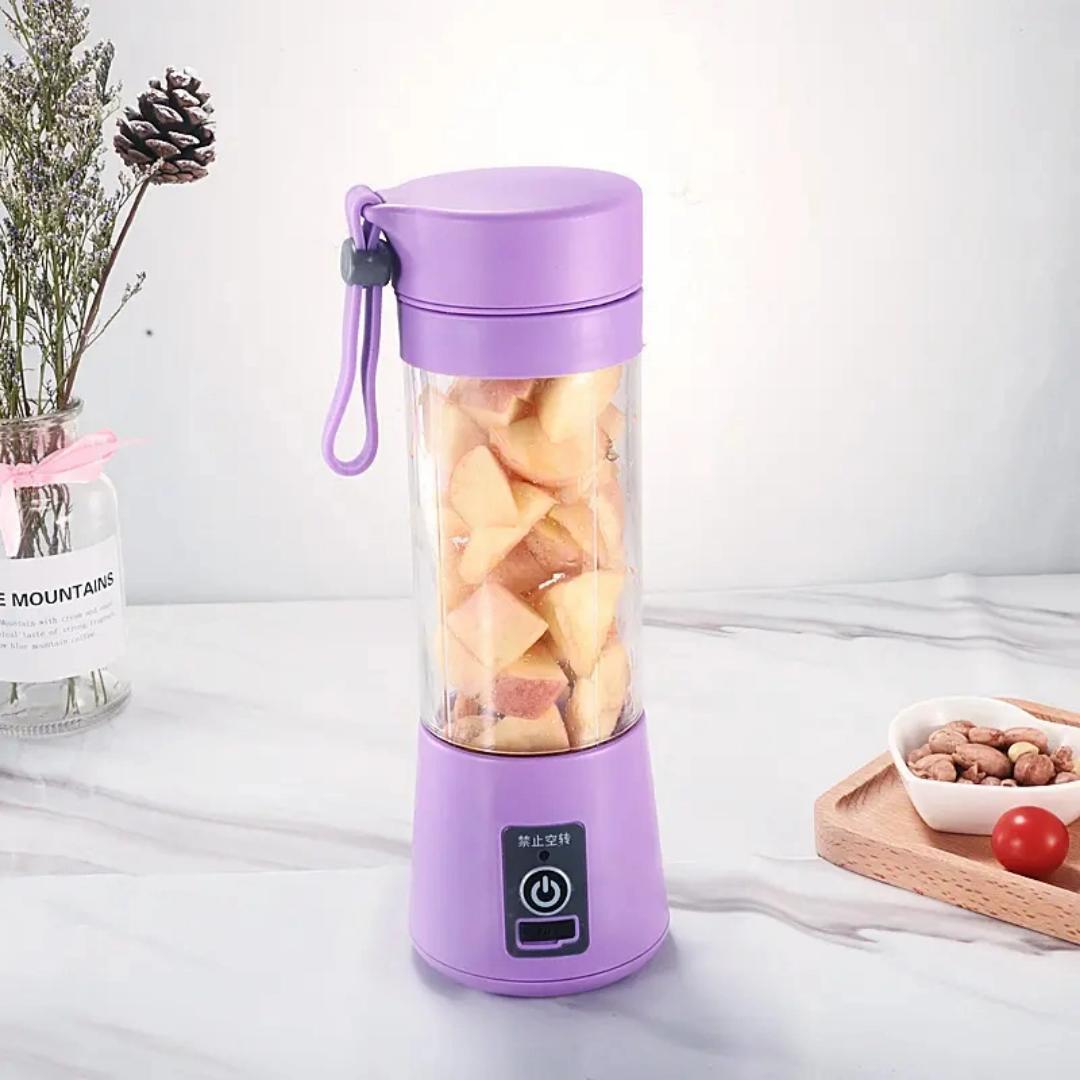 Rechargeable portable blender 380ml water / juice bottle with charging cable