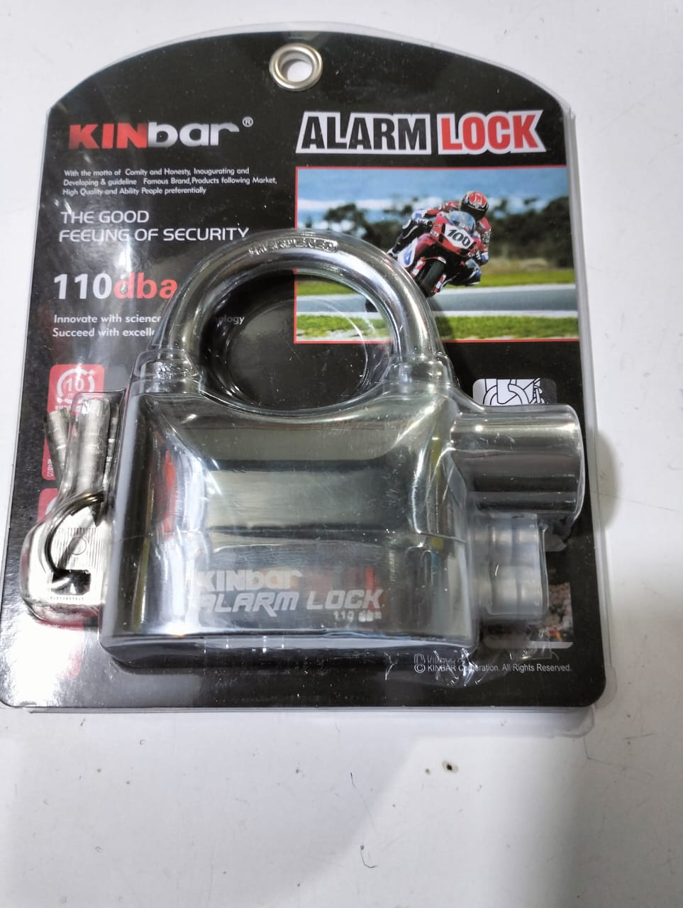 Anti theft alarm padlock