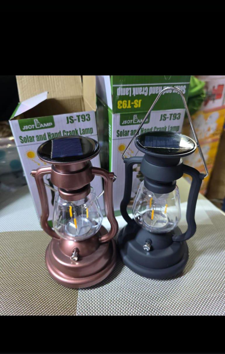 T93 solar and hand crack camping lamp
Model no.JS-T93