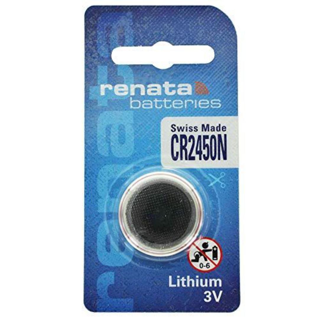 Renata CR2450 Lithium Coin Cell Battery 3V Long Lasting Power for Watches Calculators Medical Devices and Electronics