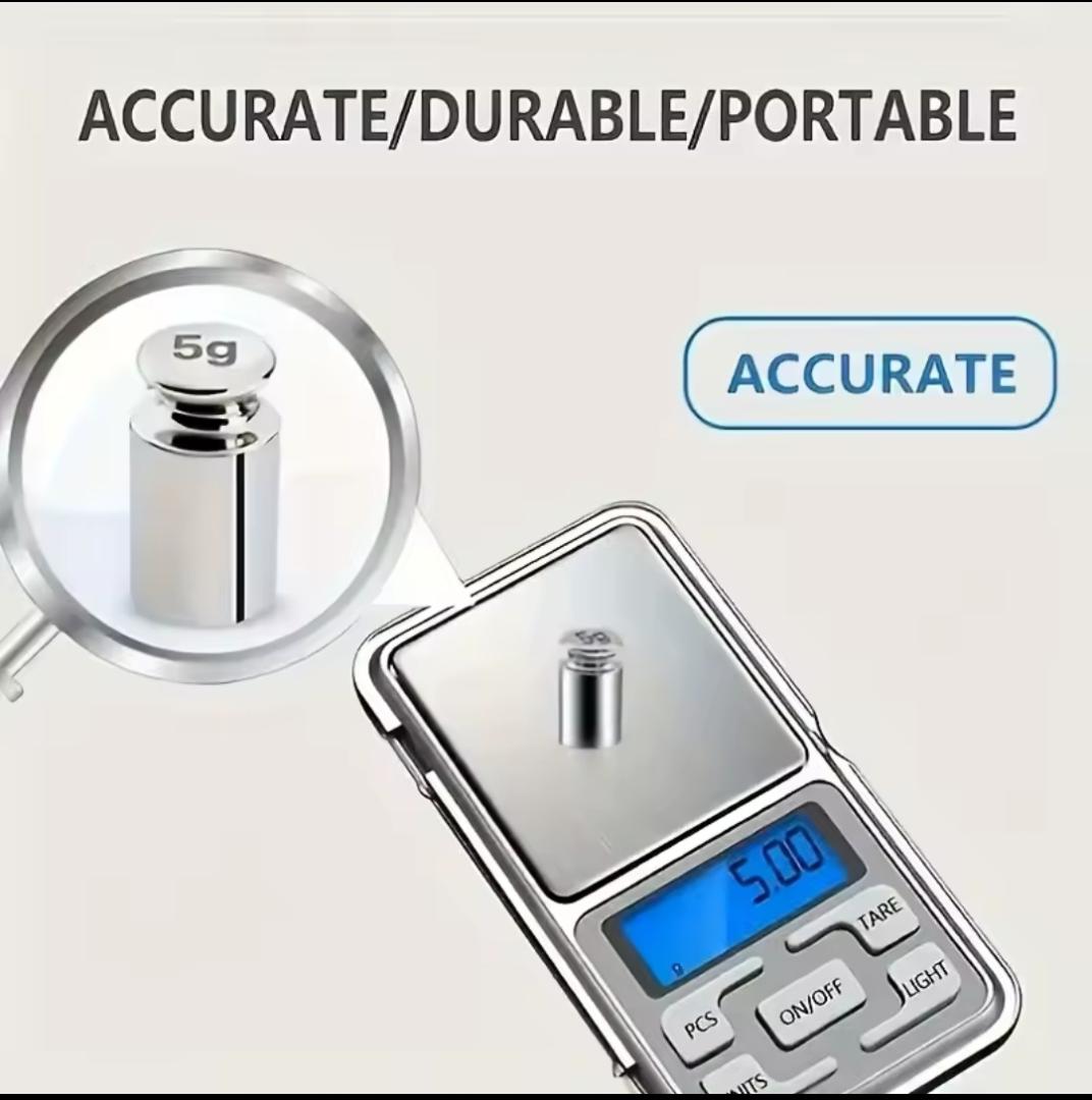 High Precision 0.01g to 200g Digital Pocket Weighing Scale for Jewelry, Gold, Powder, Herbs and Portable Drug Measurement